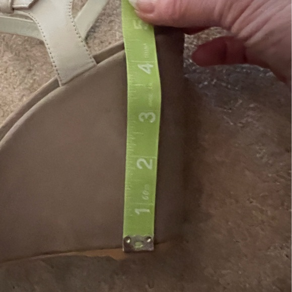 Stuart Weitzman Taupe Suede Platform Wedge Sandal 9M - Picture 9 of 14